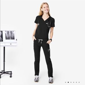 Figs Yola Black Pant S